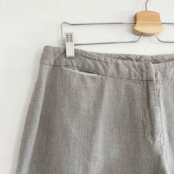 Eileen Fisher Organic Linen Wide Leg Crop Pant Size L - Picture 5 of 7